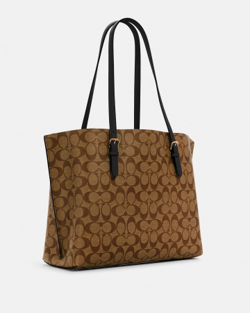 Сумка-тоут Coach Mollie Signature Canvas 1665 IM/CBI khaki/black