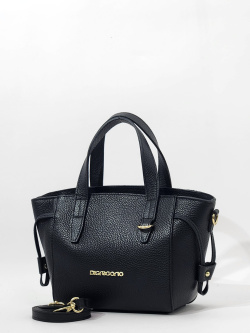 Сумка-тоут Di Gregorio gr9170 vitello nero oro