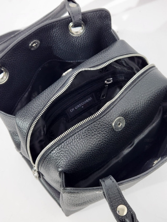 Сумка-тоут Di Gregorio gr2986 vitello nero argento