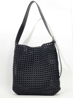 Шоппер Steffalini st8590 calf/tessuto nero