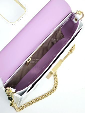 Сумка-багет Gironacci gir2290 naplak/calf bianco/lilla